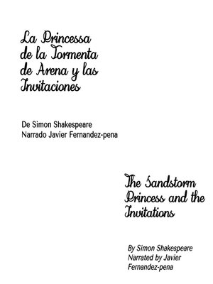 cover image of La Princesa de la Tormenta de Arena y las Invitaciones